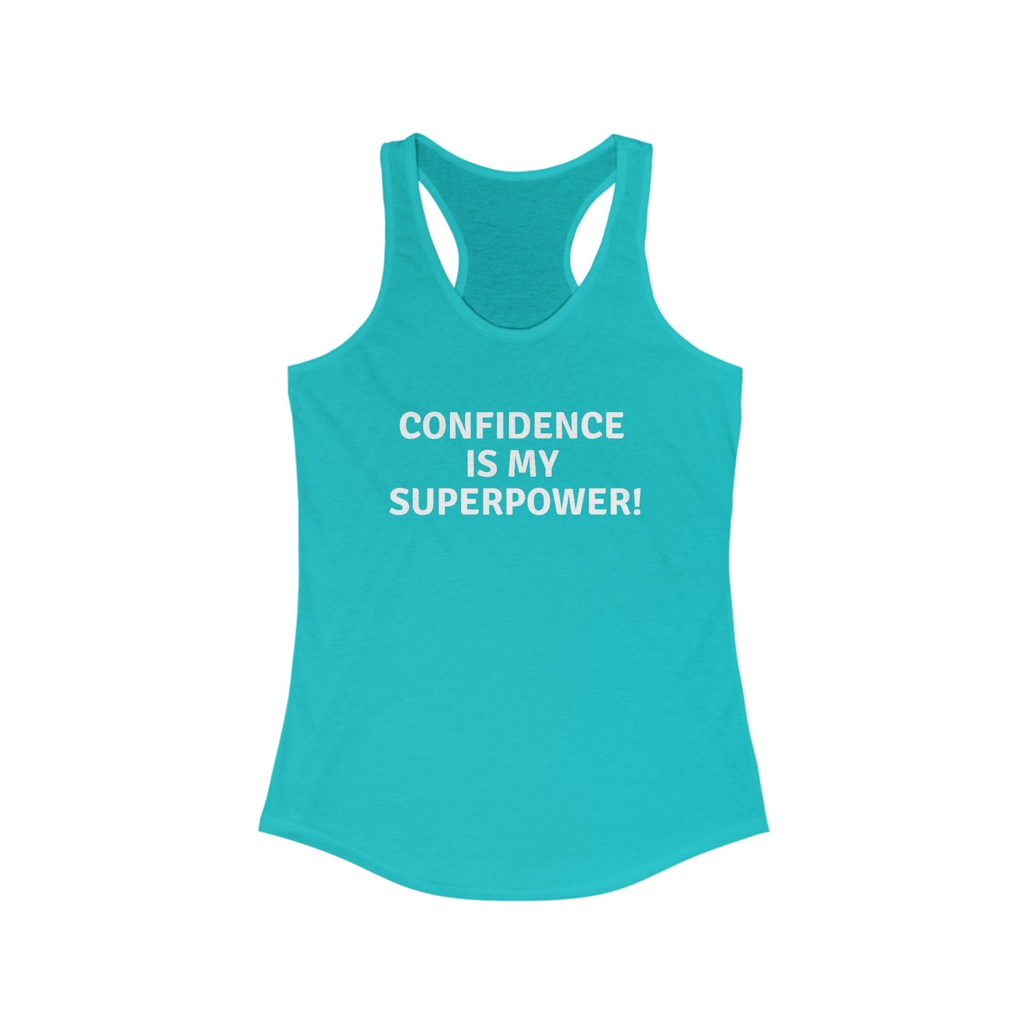 Confidence is My Superpower™ Razorback Tank (Color)