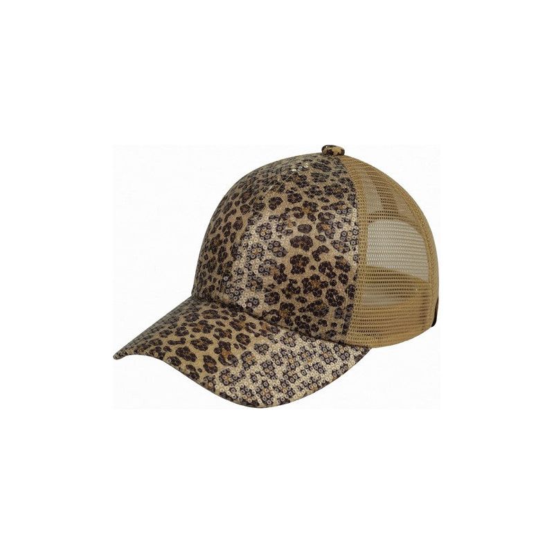 SEQUIN LEOPARD CAP