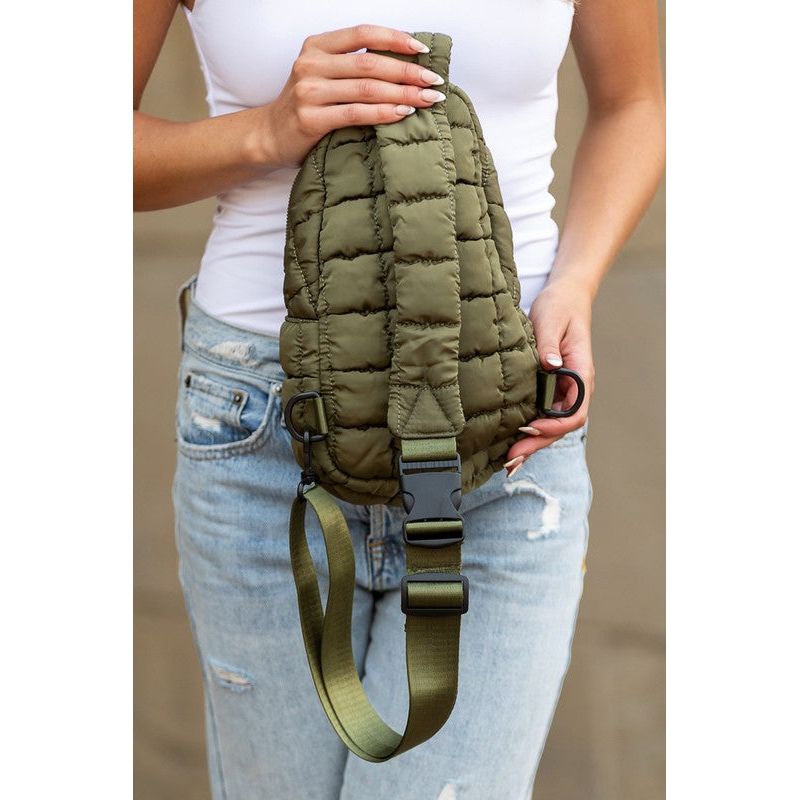 Skyler Quilted Puffer Sling