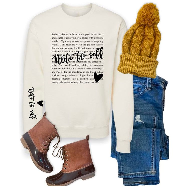 Note to Self Crew Sweatshirt