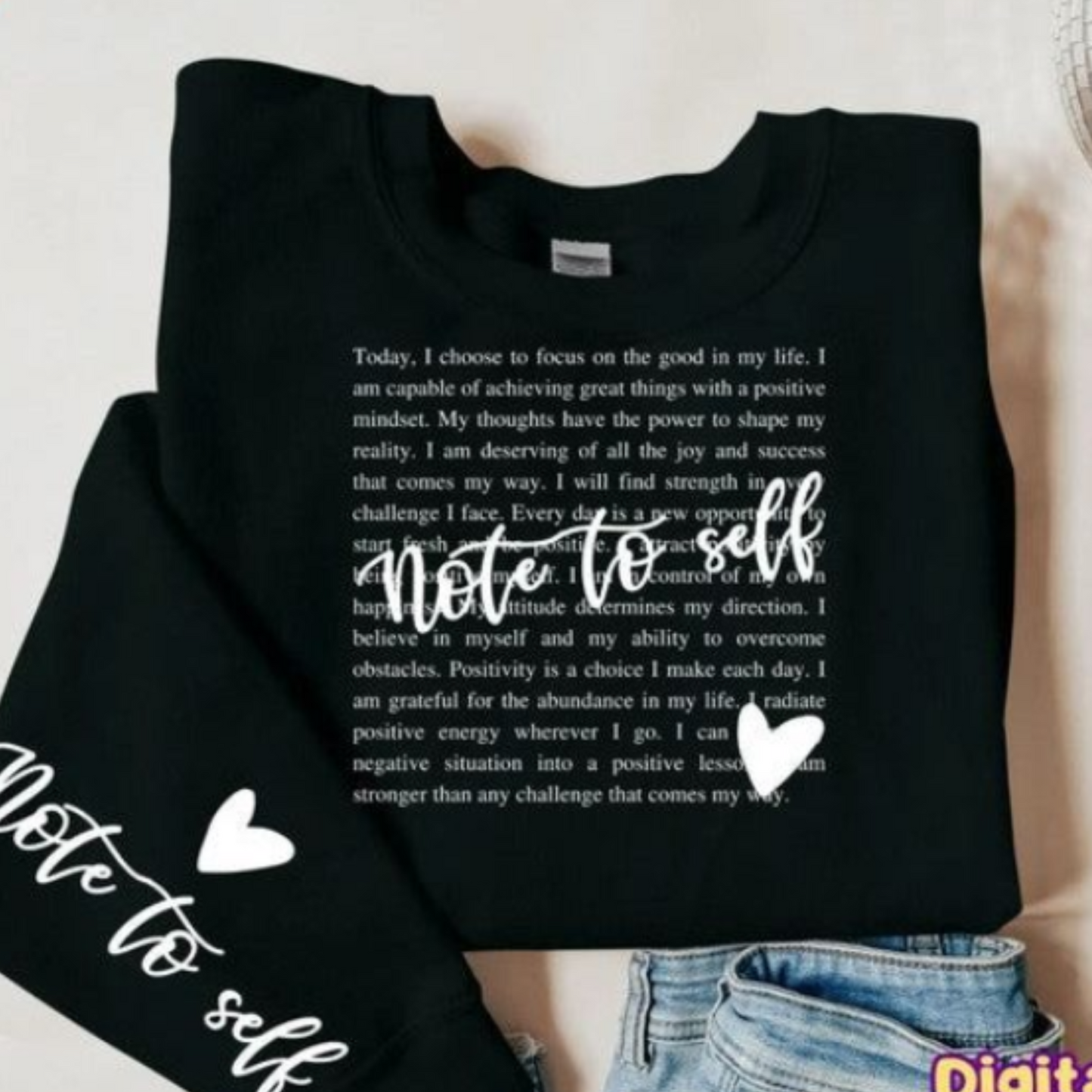 Note to Self Crew Sweatshirt