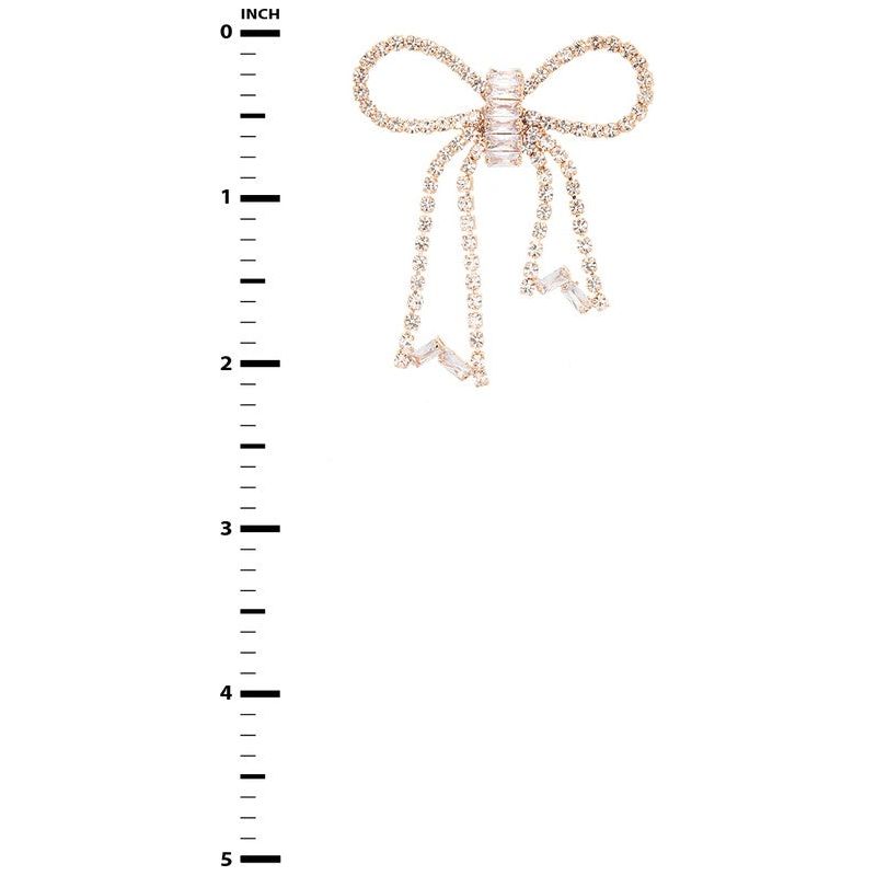Luxe Radiance Bow Earrings