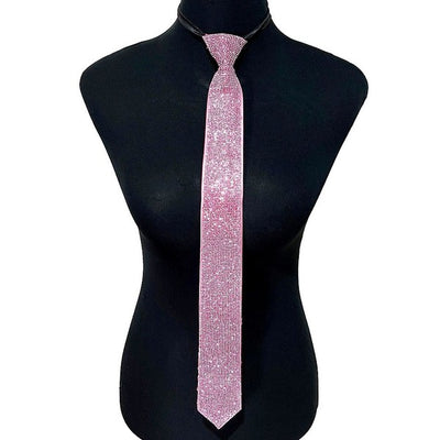Dazzling Rhinestone Necktie Necklace