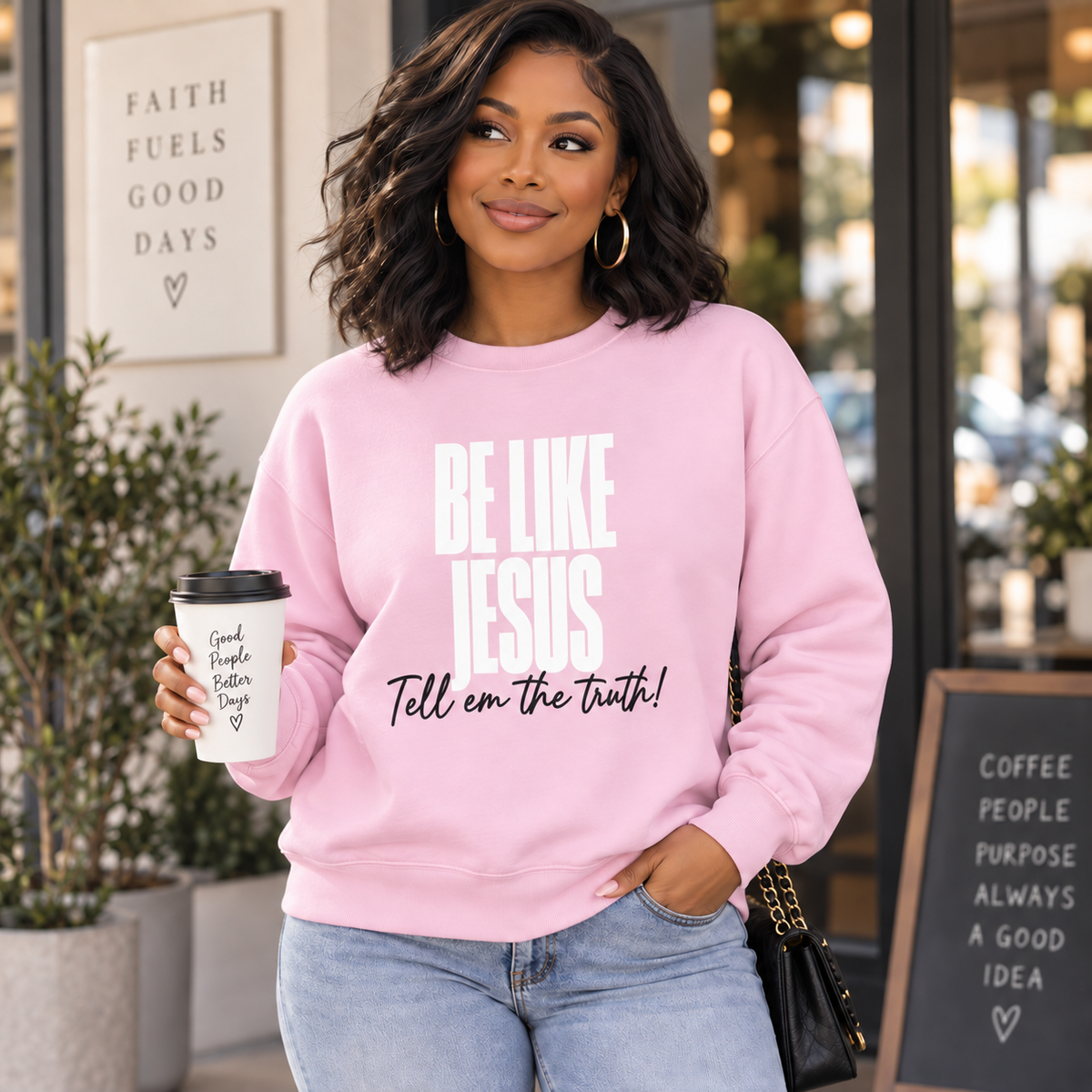 Be Like Jesus, Tell ’Em the Truth™ Unisex Crewneck Sweatshirt