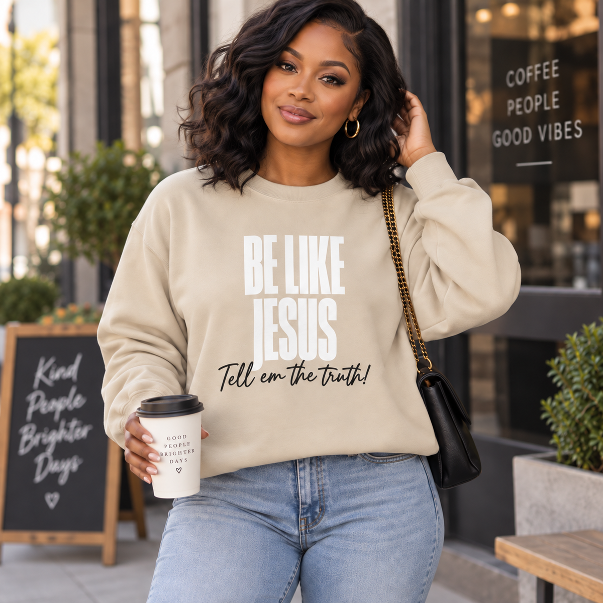 Be Like Jesus, Tell ’Em the Truth™ Unisex Crewneck Sweatshirt