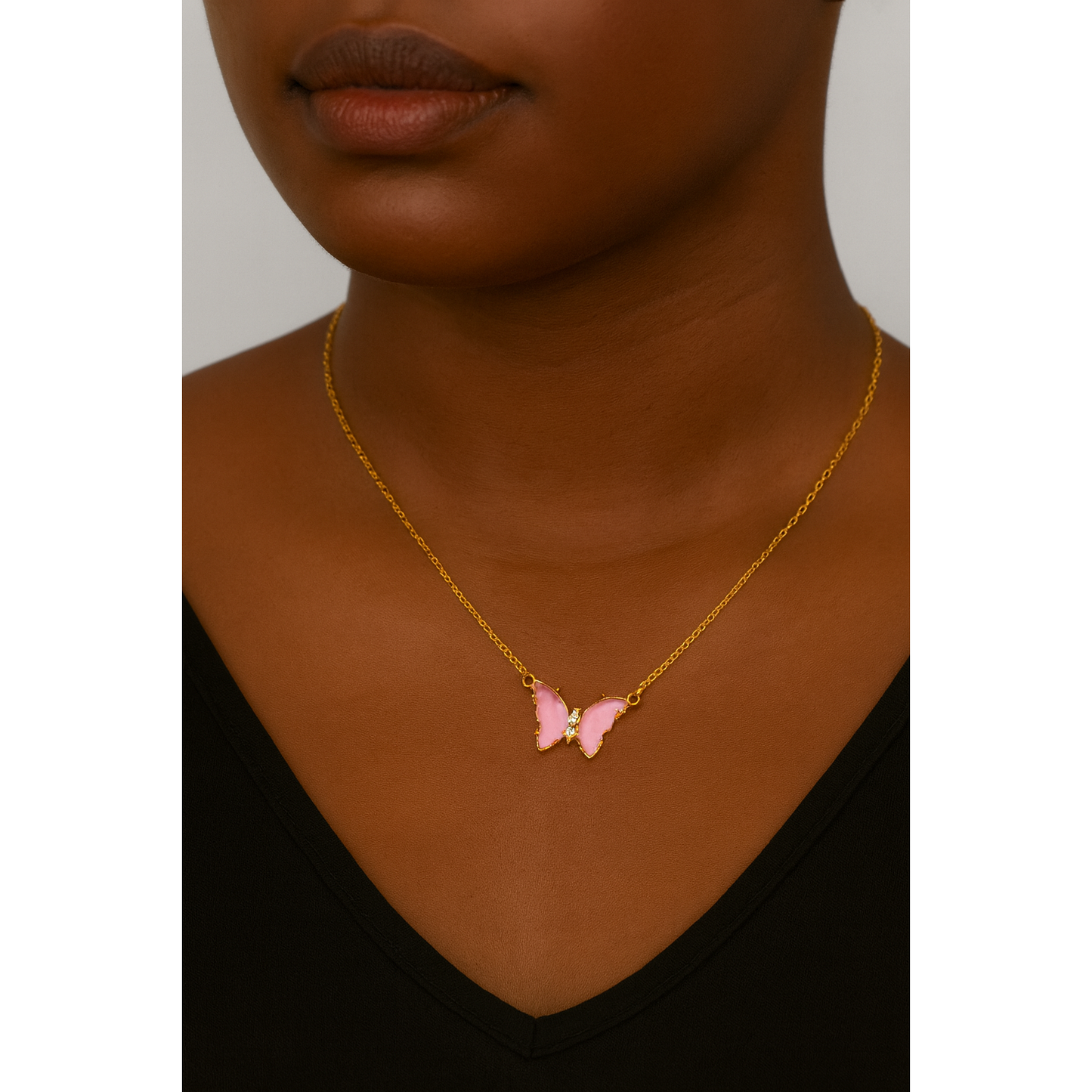 Becoming Butterfly Pendant Necklace