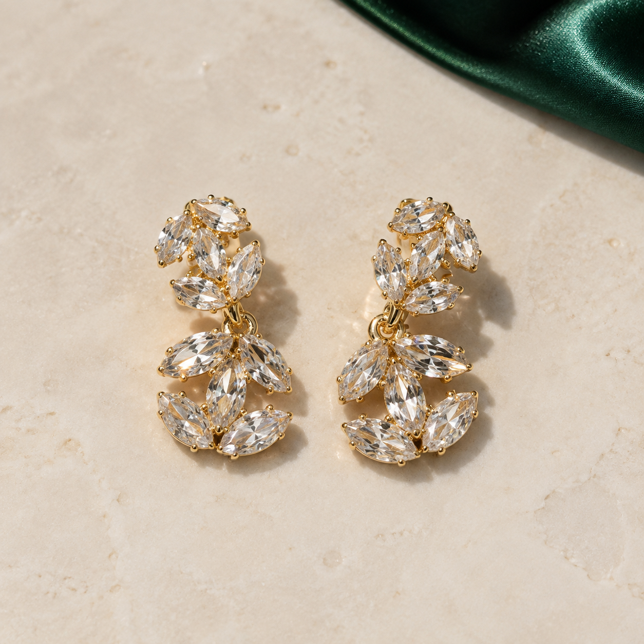 Crystal Vine Statement Studs