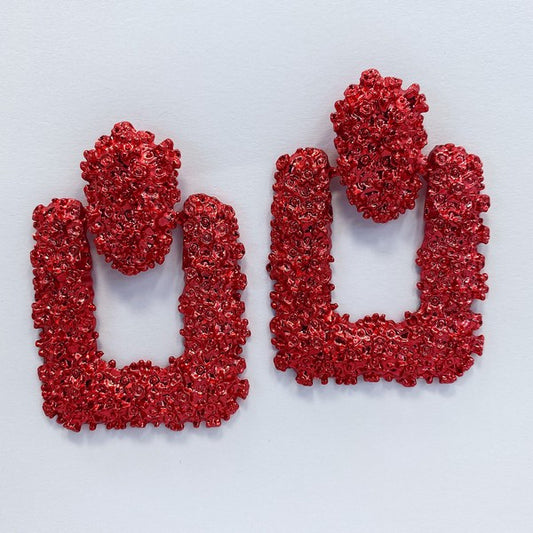 STUNNA RED EARRINGS